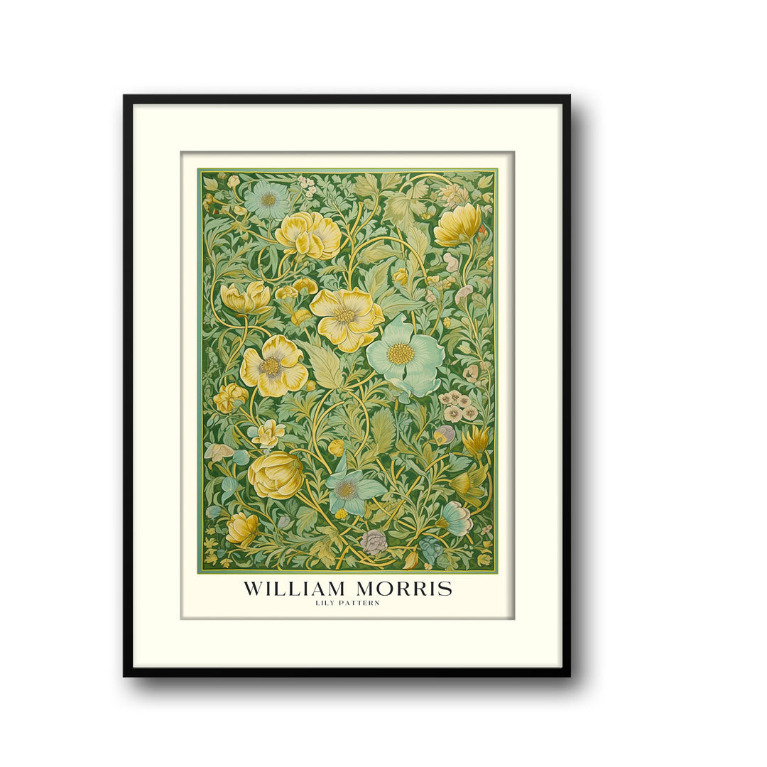 Unique lily-william-morris- Beautiful framed art print available at Raremango