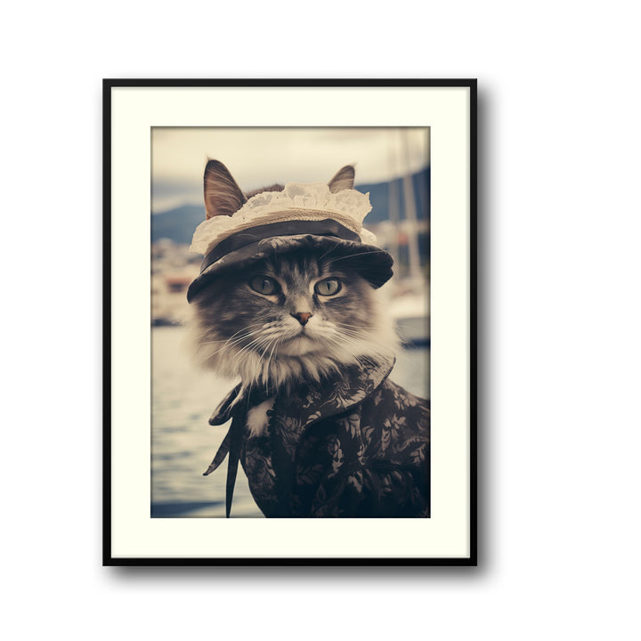 Unique madame-cat- Beautiful framed art print available at Raremango