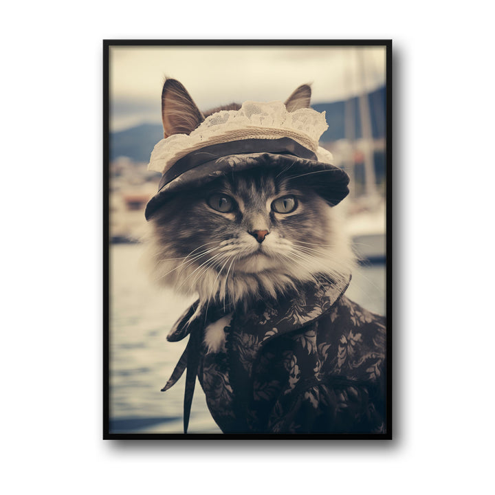 Unique madame-cat- Beautiful framed art print available at Raremango