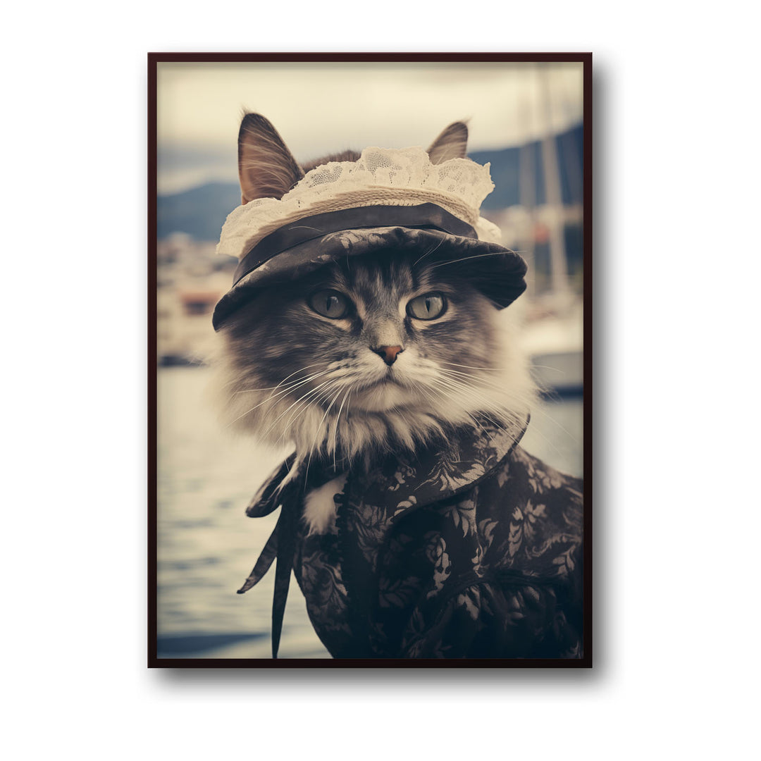 Unique madame-cat- Beautiful framed art print available at Raremango