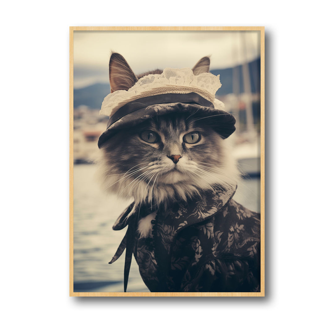 Unique madame-cat- Beautiful framed art print available at Raremango