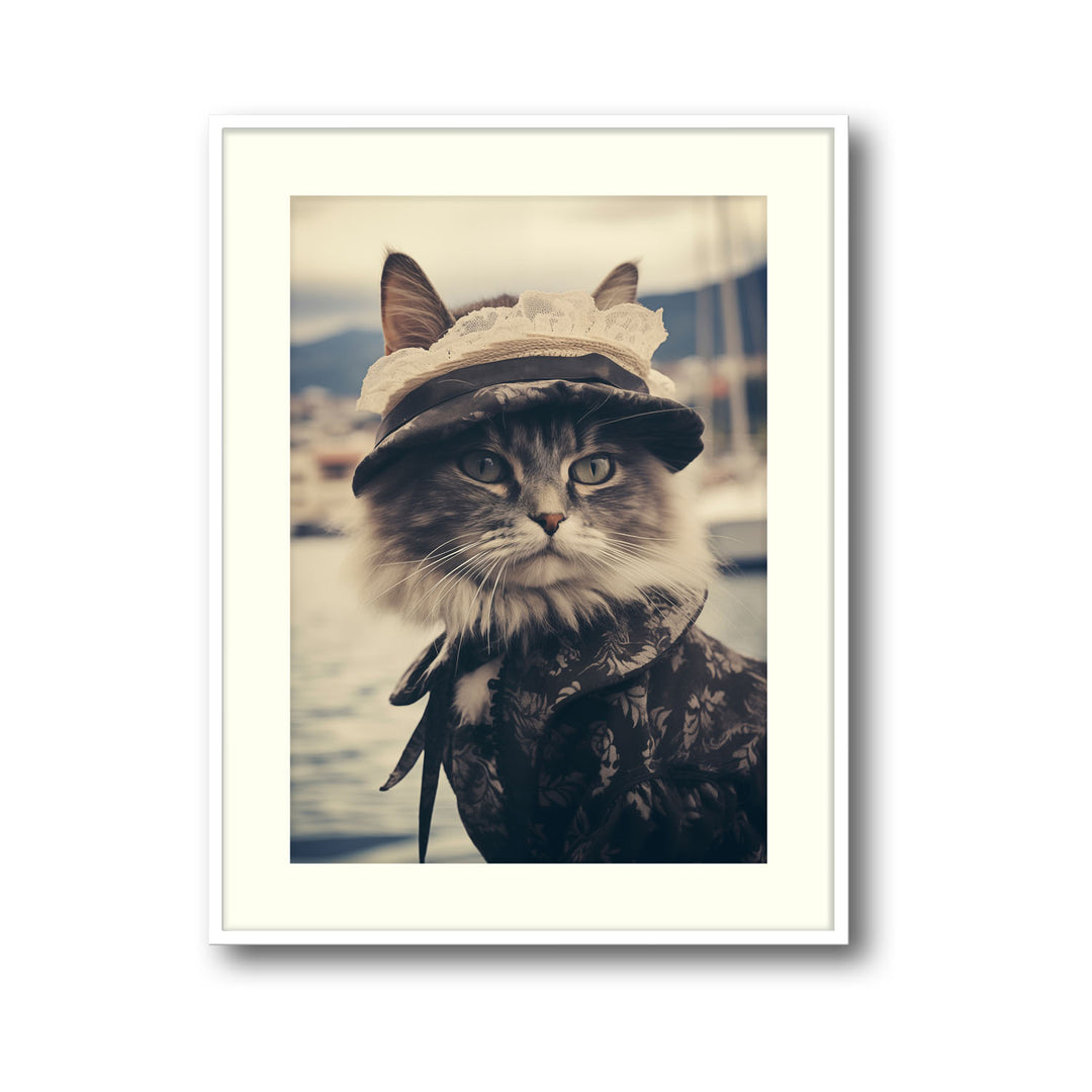 Unique madame-cat- Beautiful framed art print available at Raremango