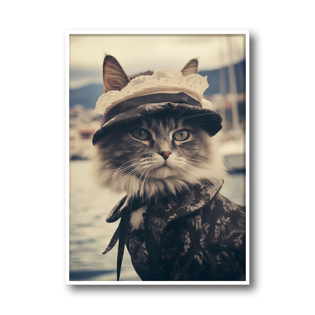 Unique madame-cat- Beautiful framed art print available at Raremango