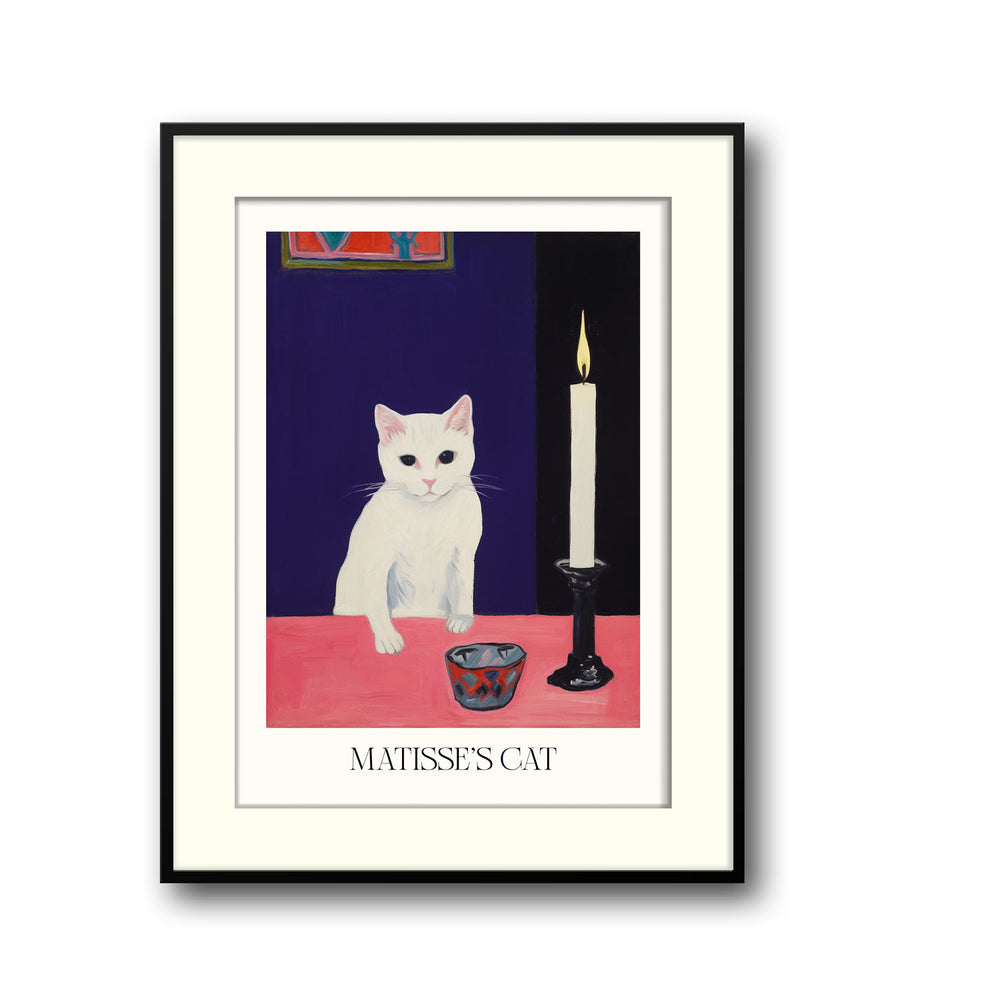 Unique matisses-cat-henri-matisse- Beautiful framed art print available at Raremango