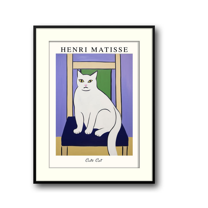 Unique matisses-cat-ii-henri-matisse- Beautiful framed art print available at Raremango