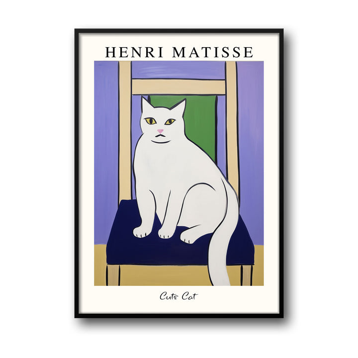 Unique matisses-cat-ii-henri-matisse- Beautiful framed art print available at Raremango