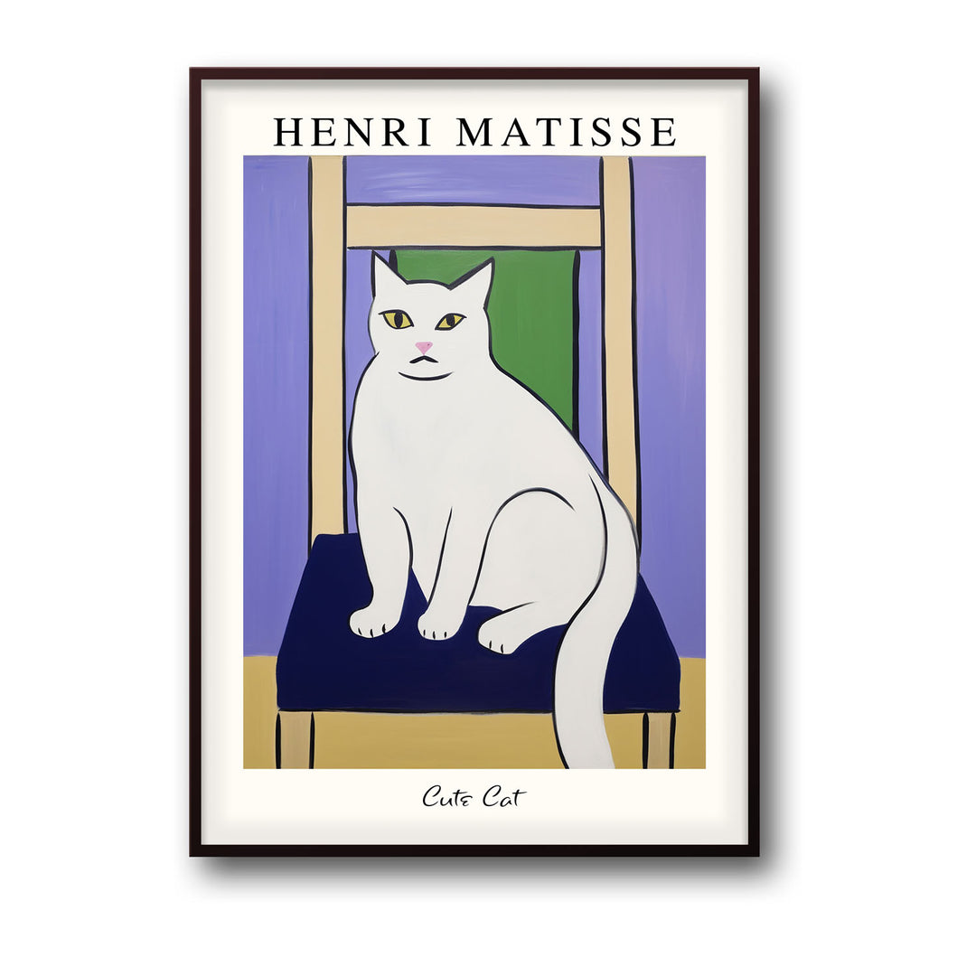 Unique matisses-cat-ii-henri-matisse- Beautiful framed art print available at Raremango