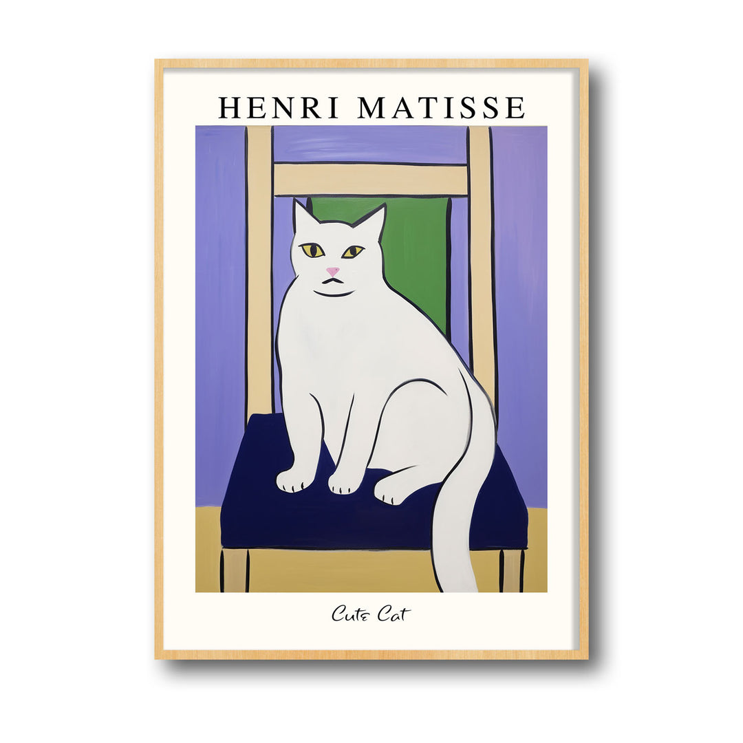 Unique matisses-cat-ii-henri-matisse- Beautiful framed art print available at Raremango