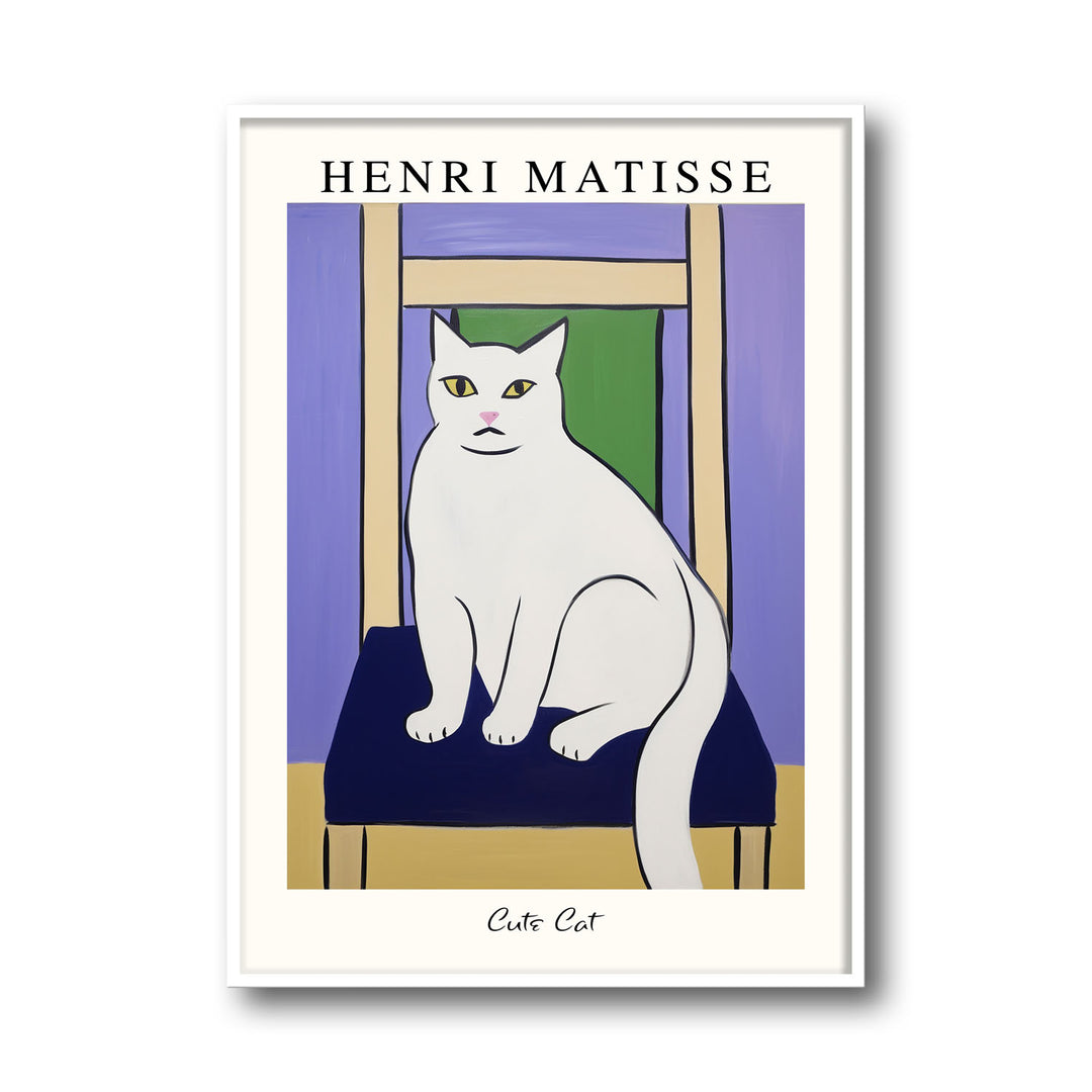 Unique matisses-cat-ii-henri-matisse- Beautiful framed art print available at Raremango