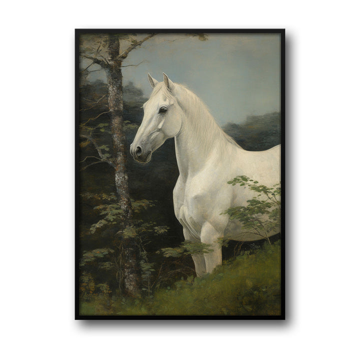 Unique moonlight-stallion- Beautiful framed art print available at Raremango