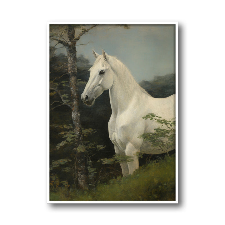 Unique moonlight-stallion- Beautiful framed art print available at Raremango