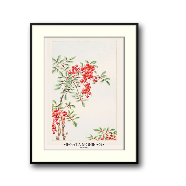 nandina-bush-with-berries-megata-morikaga canvas art - Shop art for home decor