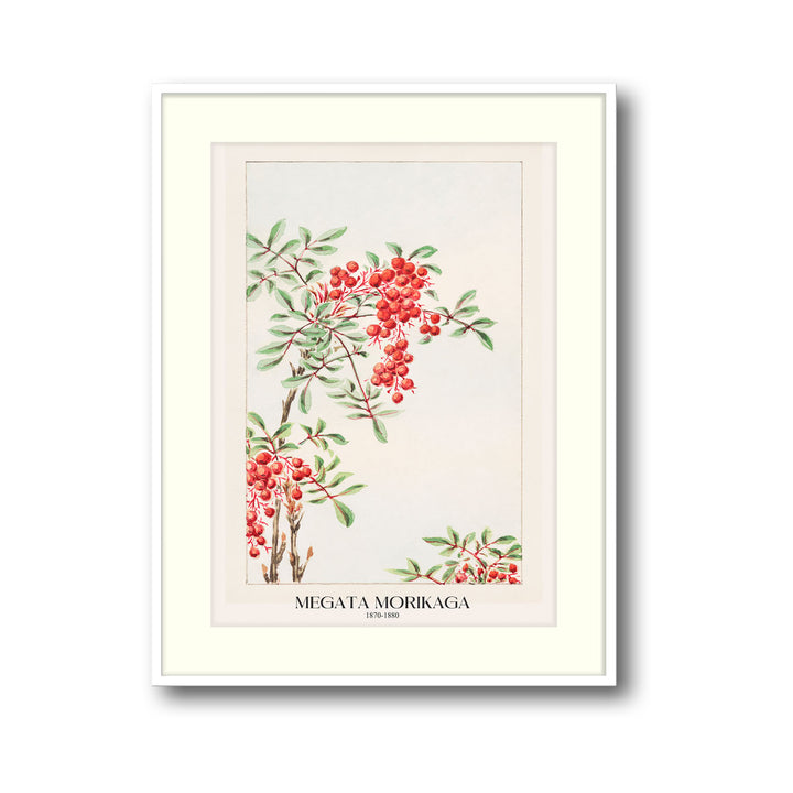 nandina-bush-with-berries-megata-morikaga canvas art - Shop art for home decor