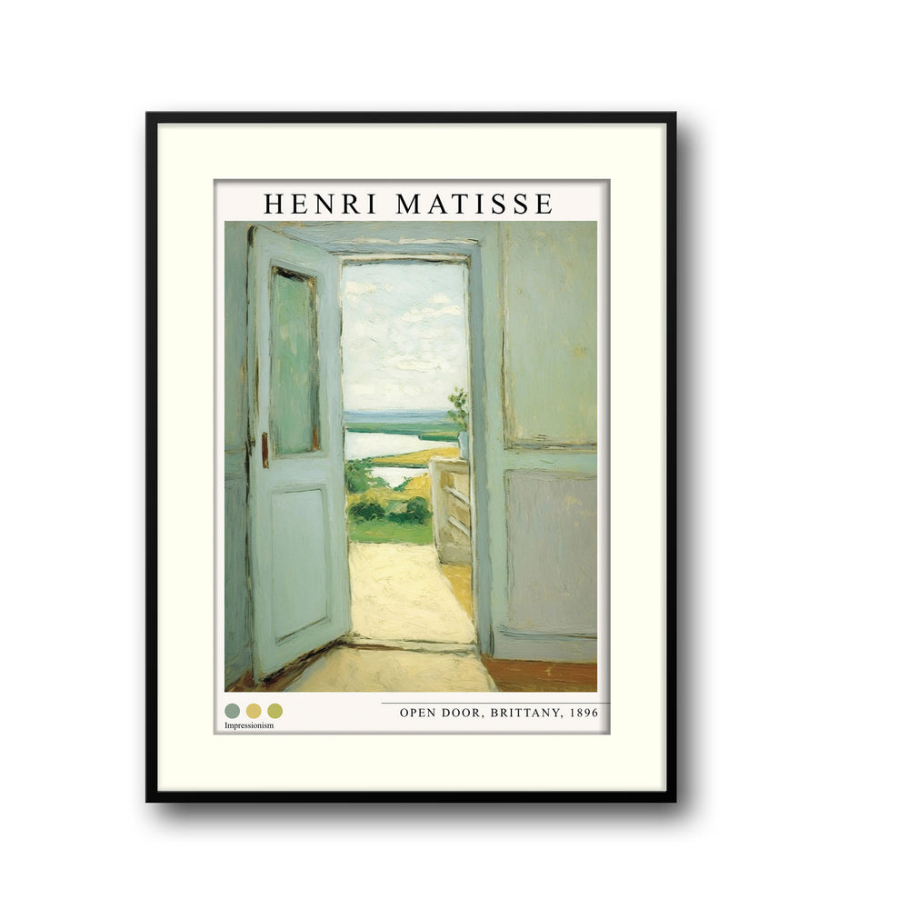 Unique open-door-brittany-1896-henri-matisse- Beautiful framed art print available at Raremango