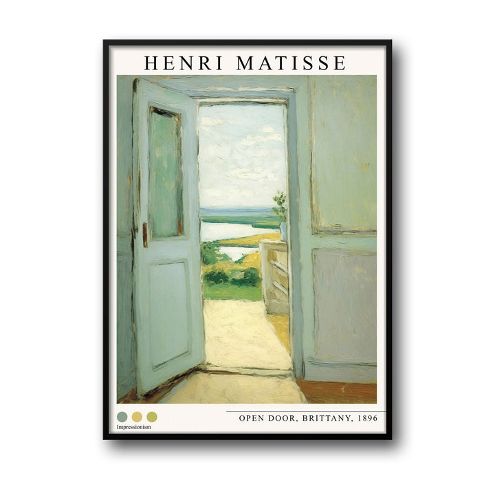 Unique open-door-brittany-1896-henri-matisse- Beautiful framed art print available at Raremango