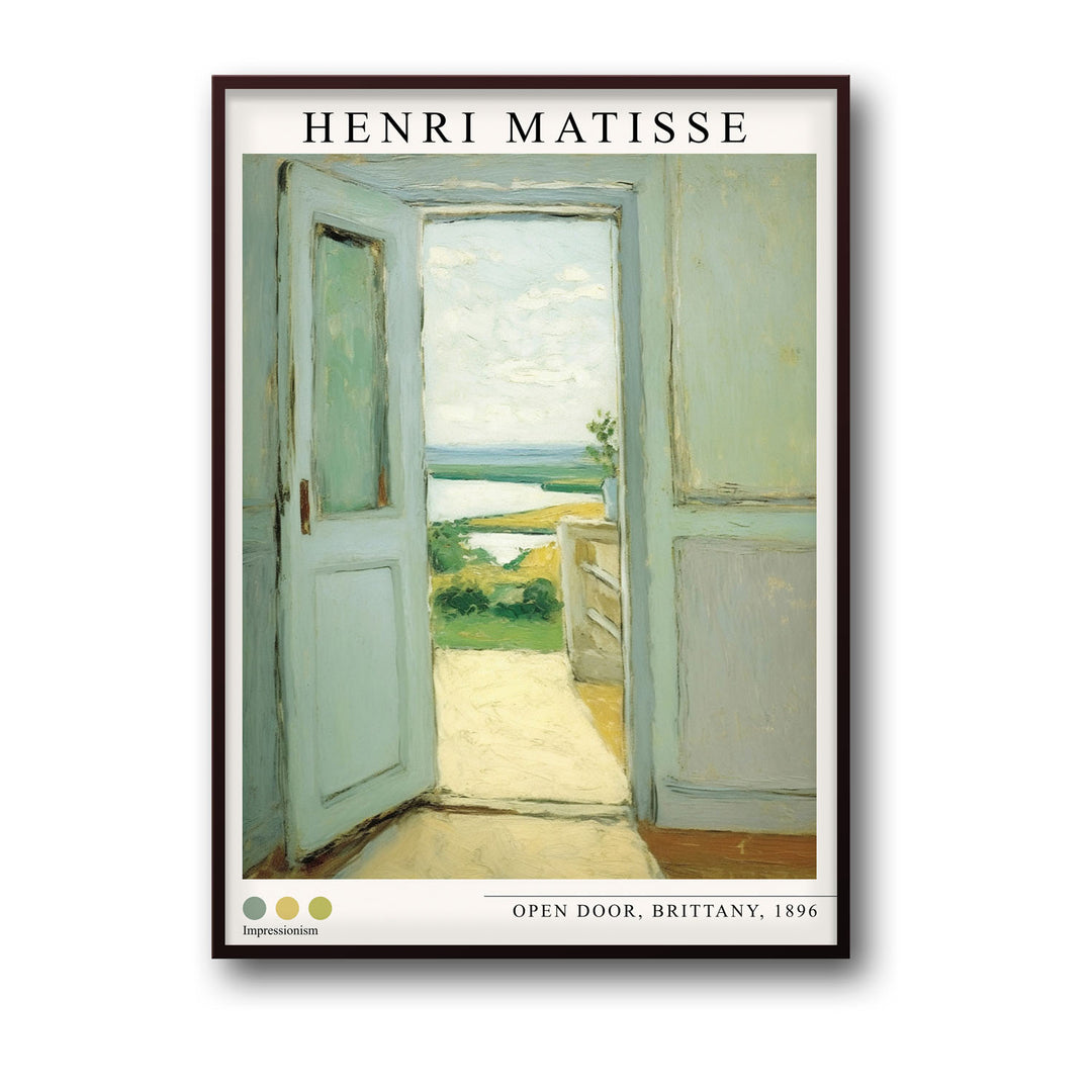 Unique open-door-brittany-1896-henri-matisse- Beautiful framed art print available at Raremango