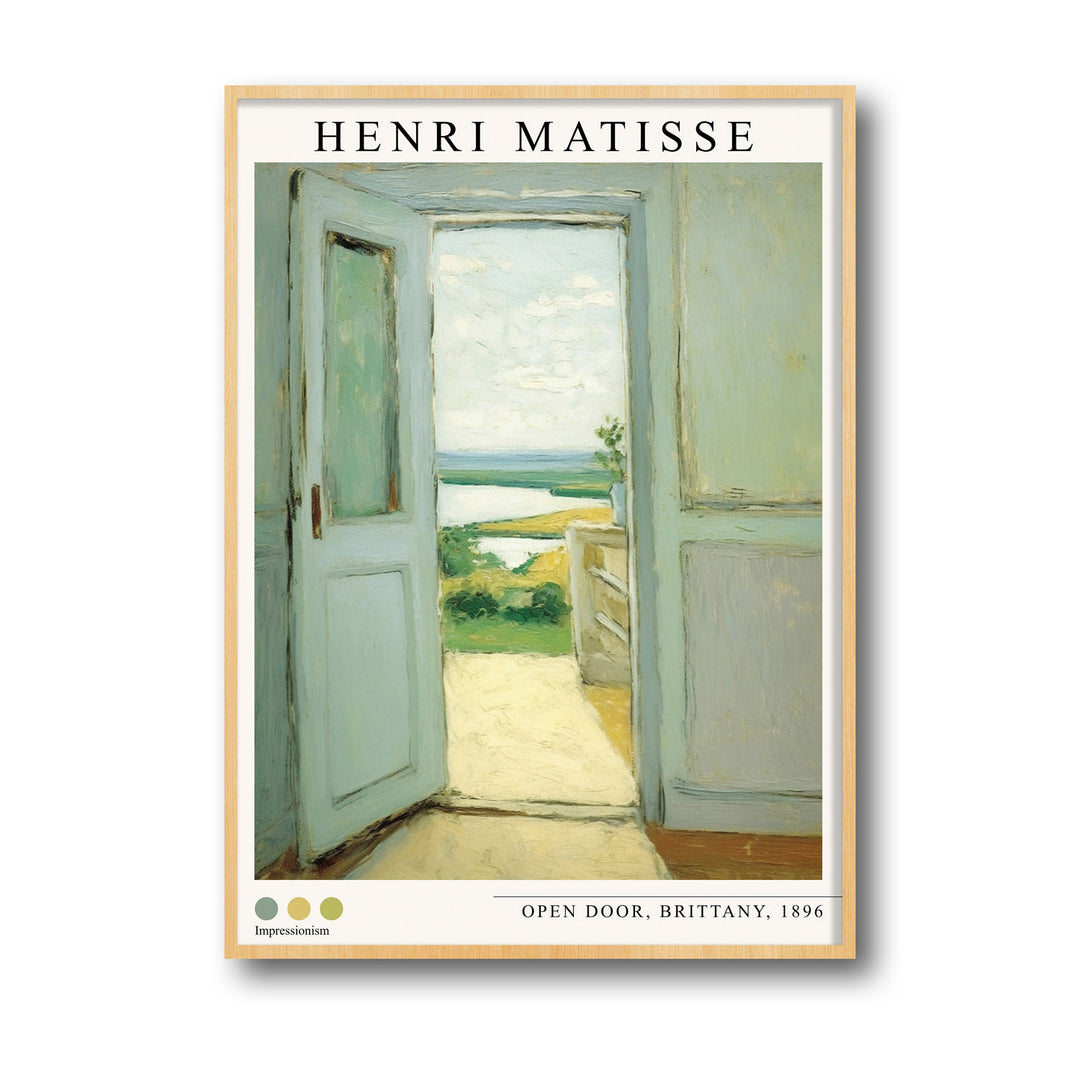 Unique open-door-brittany-1896-henri-matisse- Beautiful framed art print available at Raremango