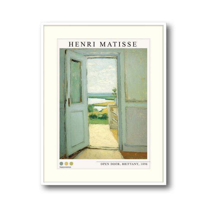 Unique open-door-brittany-1896-henri-matisse- Beautiful framed art print available at Raremango