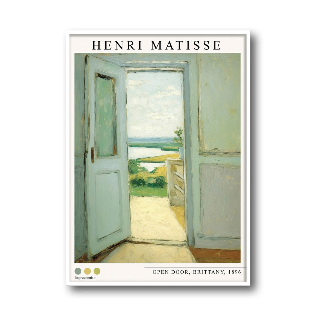 Unique open-door-brittany-1896-henri-matisse- Beautiful framed art print available at Raremango