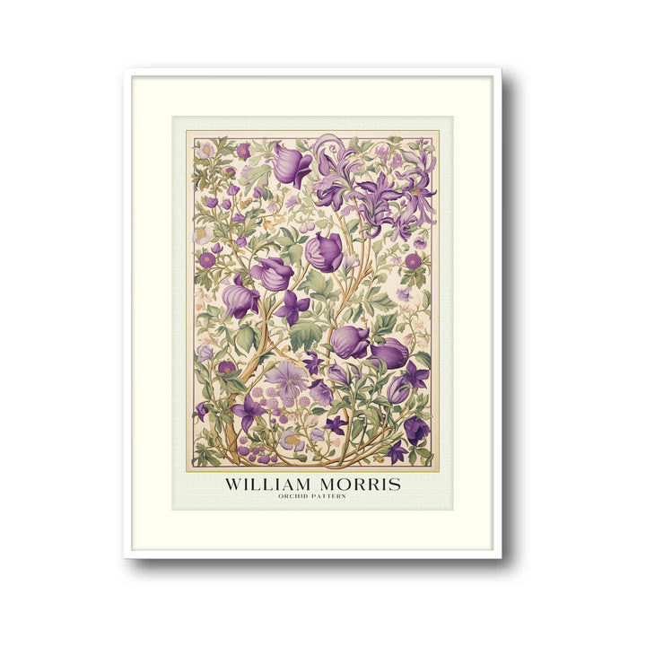 Unique orchid-william-morris- Beautiful framed art print available at Raremango