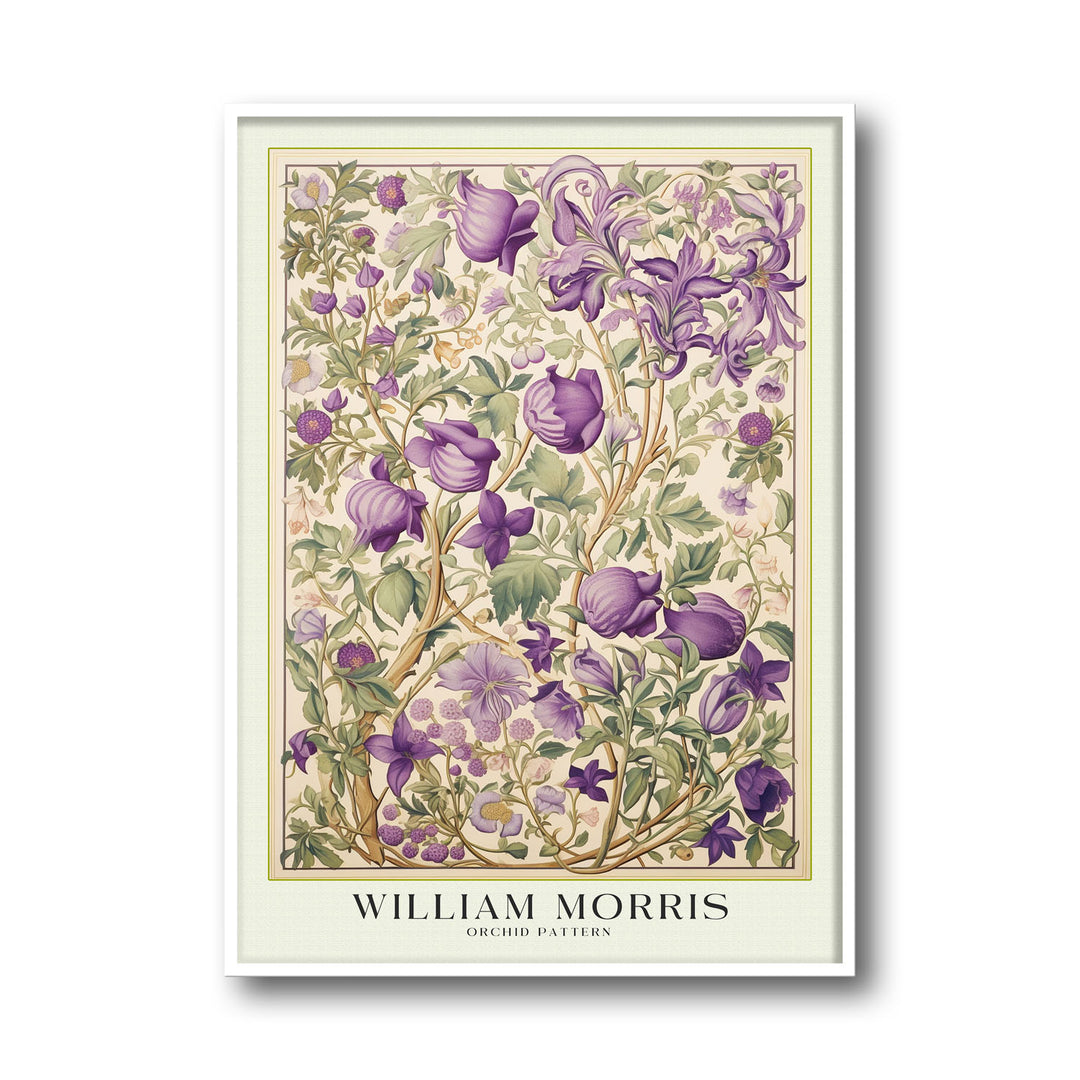 Unique orchid-william-morris- Beautiful framed art print available at Raremango