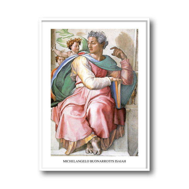 Unique prophet-isaiah-michelangelo- Beautiful framed art print available at Raremango