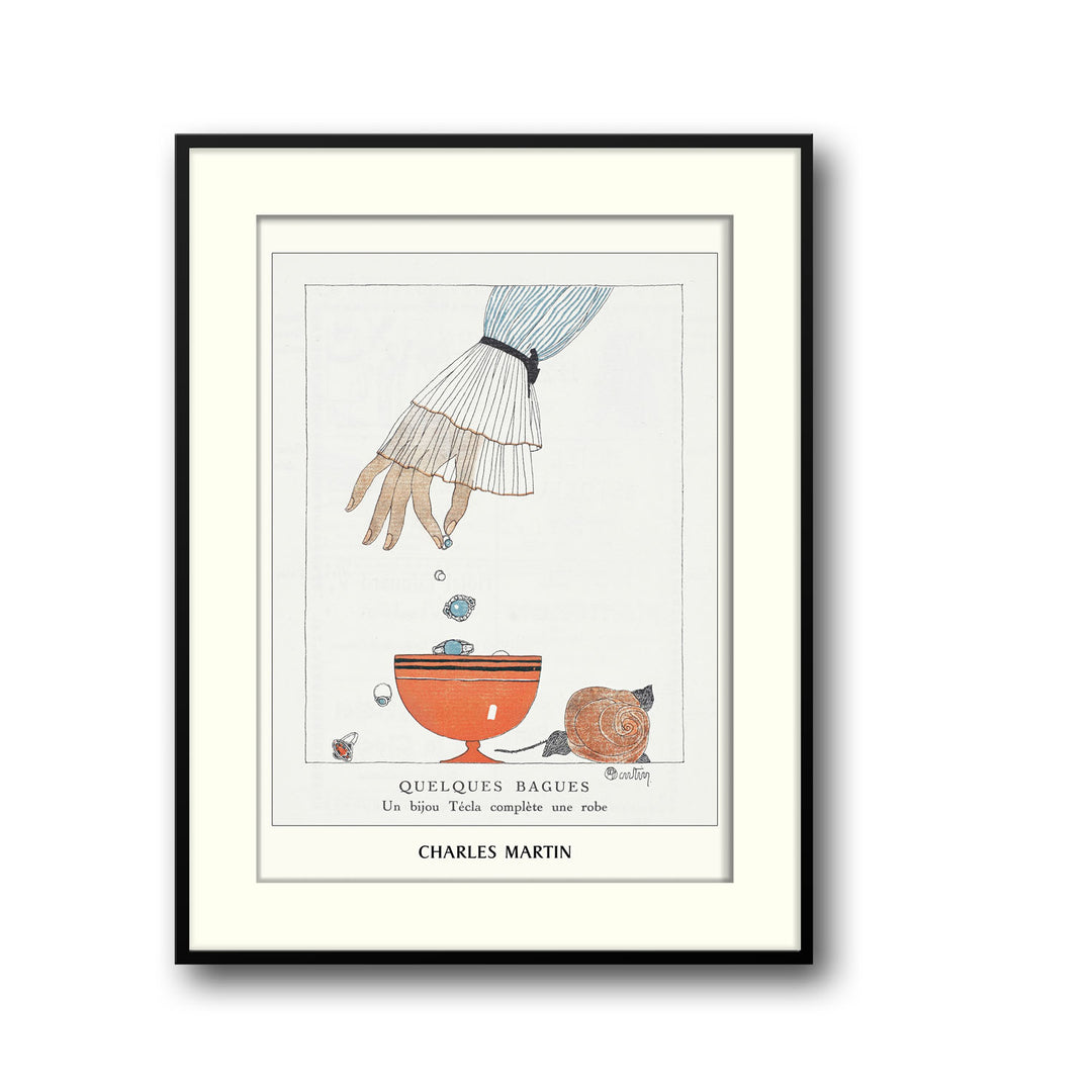 Unique quelques-bagues-charles-martin- Beautiful framed art print available at Raremango