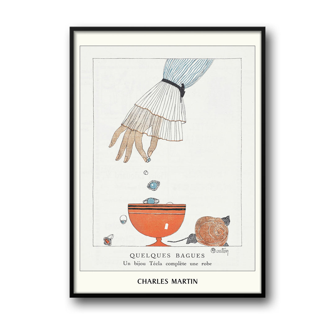 Unique quelques-bagues-charles-martin- Beautiful framed art print available at Raremango