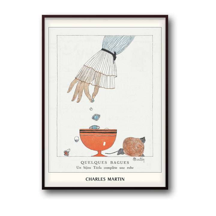 Unique quelques-bagues-charles-martin- Beautiful framed art print available at Raremango