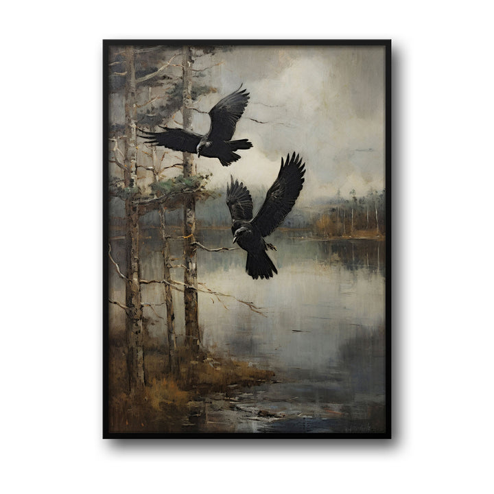 Unique ravens- Beautiful framed art print available at Raremango