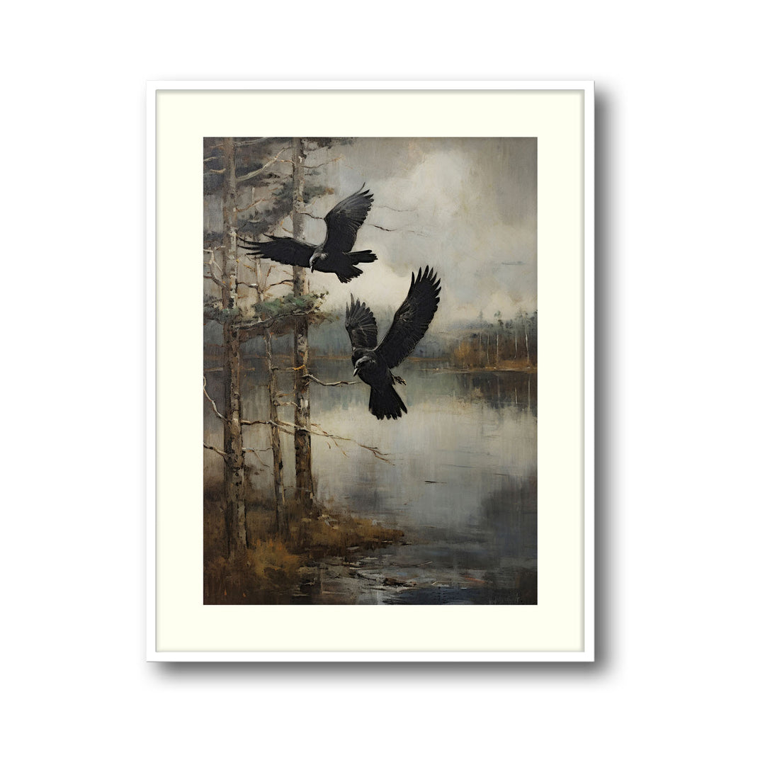 Unique ravens- Beautiful framed art print available at Raremango