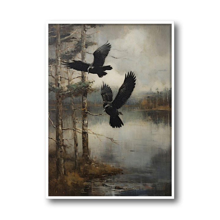 Unique ravens- Beautiful framed art print available at Raremango