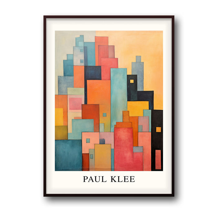 Unique rooftop-rythms-paul-klee- Beautiful framed art print available at Raremango