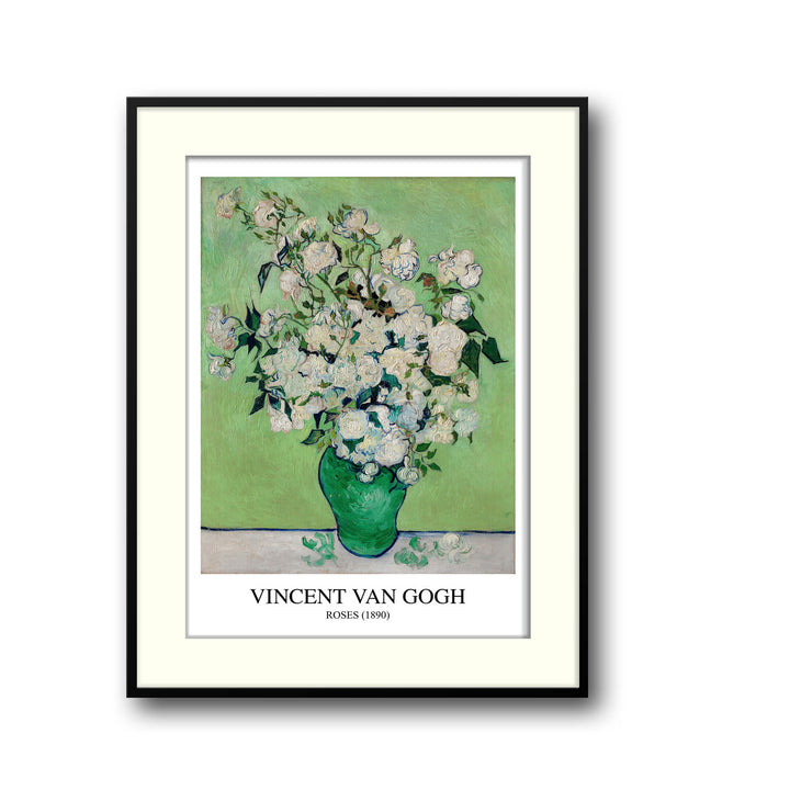 Unique roses-vincent-van-gogh- Beautiful framed art print available at Raremango