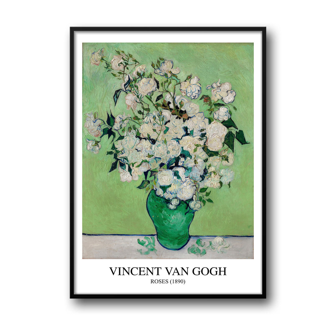 Unique roses-vincent-van-gogh- Beautiful framed art print available at Raremango