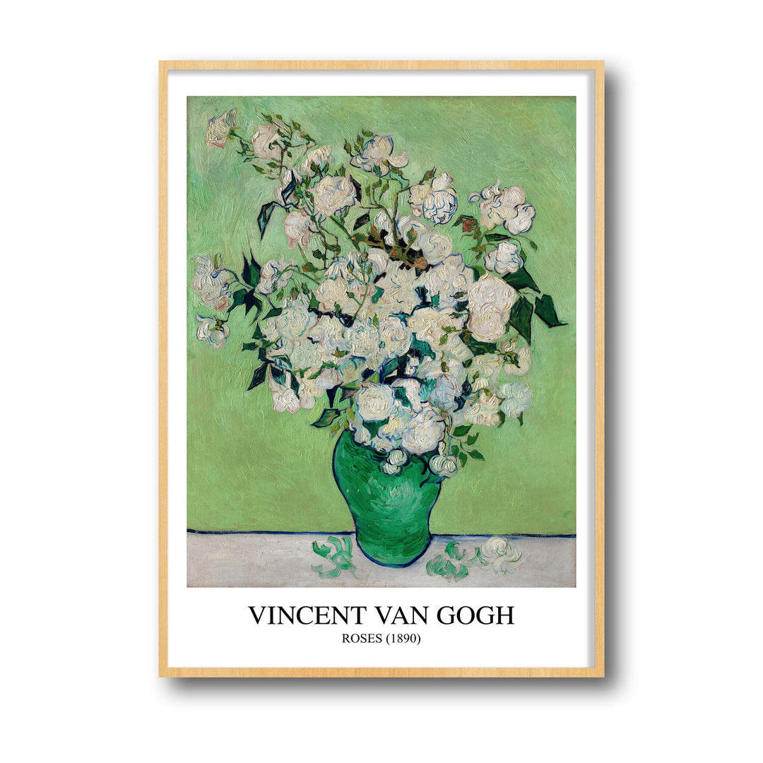 Unique roses-vincent-van-gogh- Beautiful framed art print available at Raremango