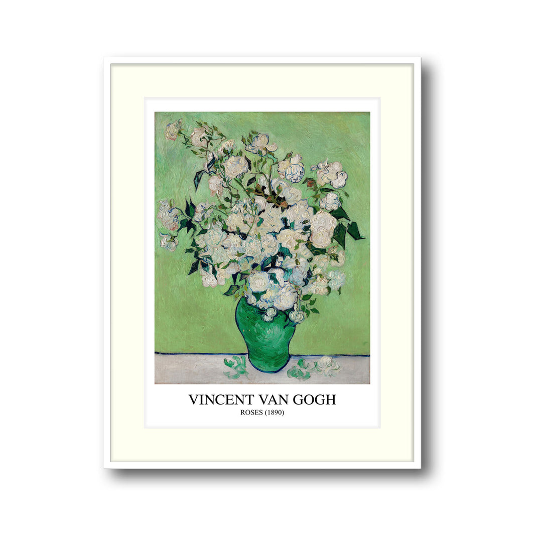 Unique roses-vincent-van-gogh- Beautiful framed art print available at Raremango