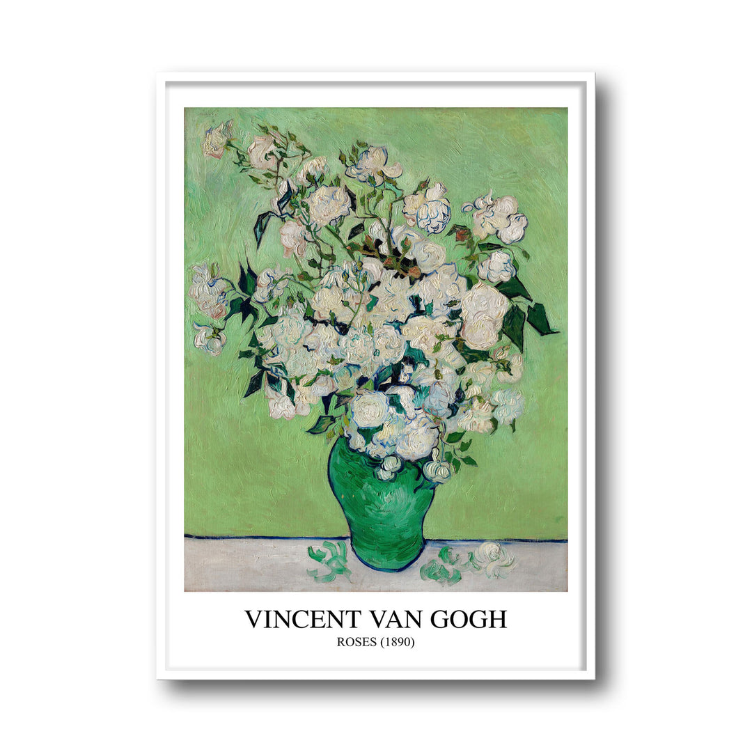 Unique roses-vincent-van-gogh- Beautiful framed art print available at Raremango