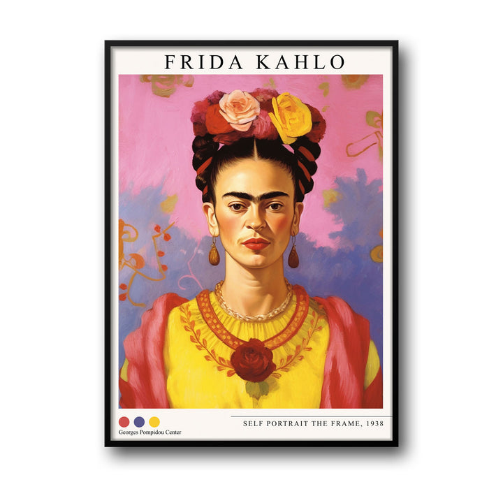 Unique self-portrait-7-frida-kahlo- Beautiful framed art print available at Raremango