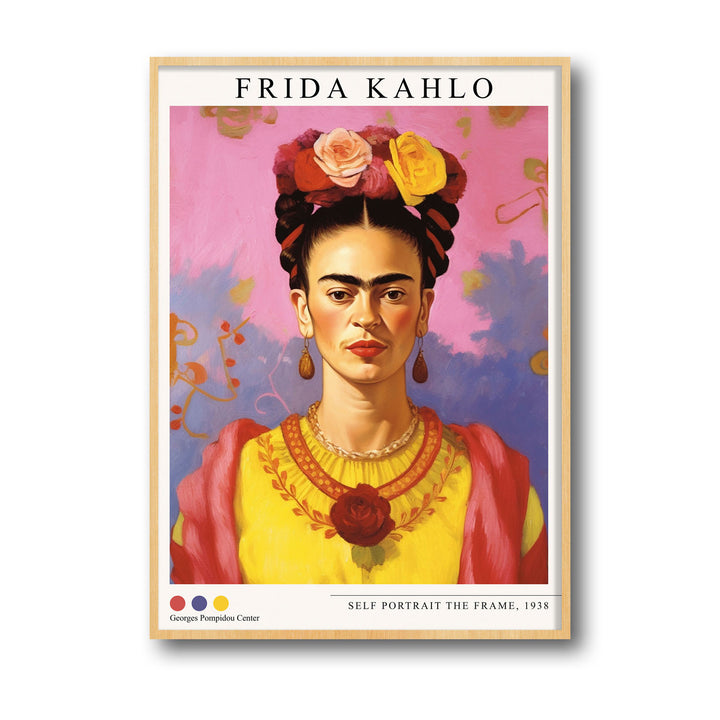 Unique self-portrait-7-frida-kahlo- Beautiful framed art print available at Raremango