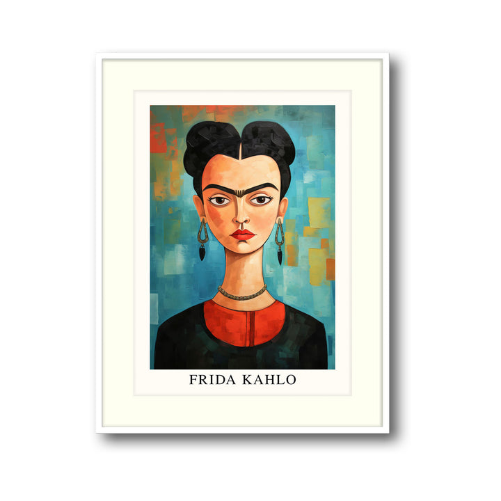 Unique self-potrait-9-frida-kahlo- Beautiful framed art print available at Raremango