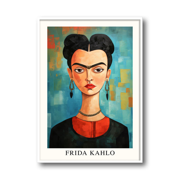 Unique self-potrait-9-frida-kahlo- Beautiful framed art print available at Raremango