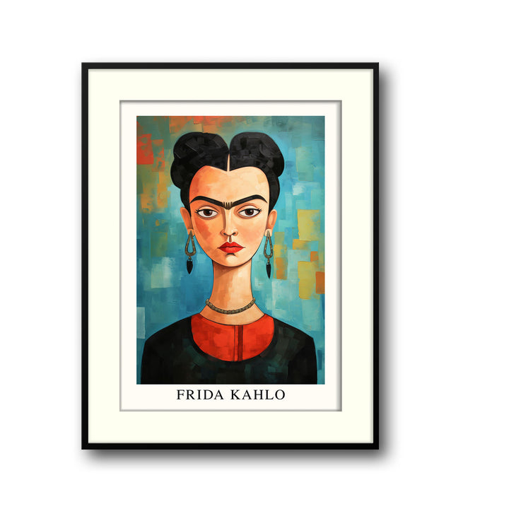 Unique self-potrait-9-frida-kahlo- Beautiful framed art print available at Raremango