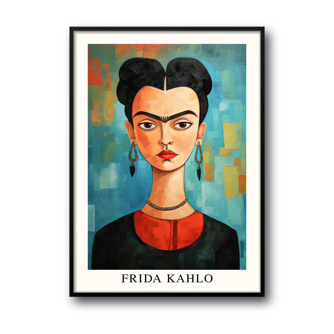 Unique self-potrait-9-frida-kahlo- Beautiful framed art print available at Raremango