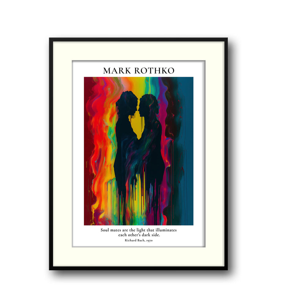 Unique soul-mates-mark-rothko- Beautiful framed art print available at Raremango