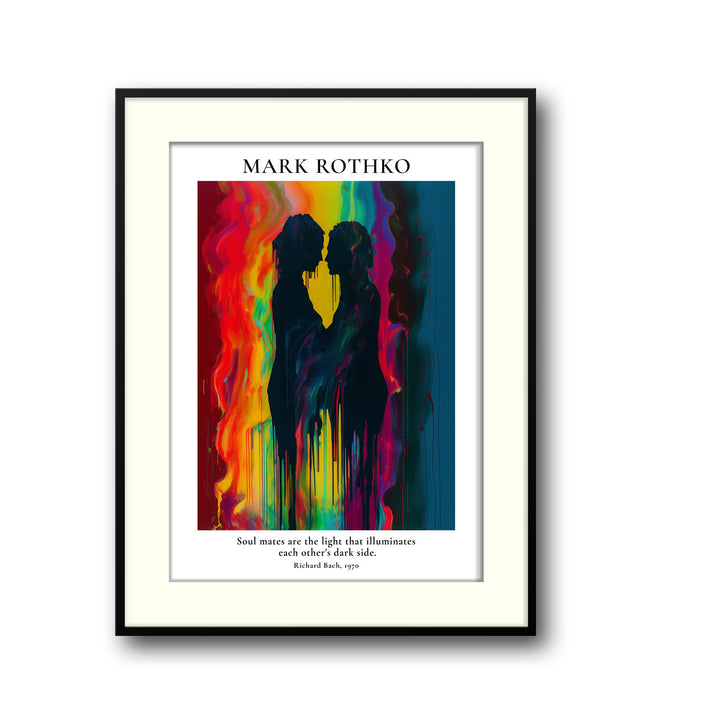 Unique soul-mates-mark-rothko- Beautiful framed art print available at Raremango