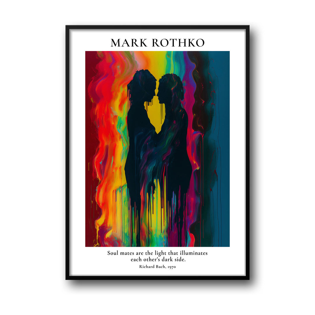 Unique soul-mates-mark-rothko- Beautiful framed art print available at Raremango