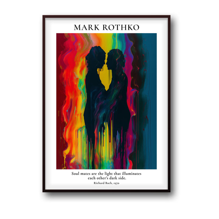 Unique soul-mates-mark-rothko- Beautiful framed art print available at Raremango