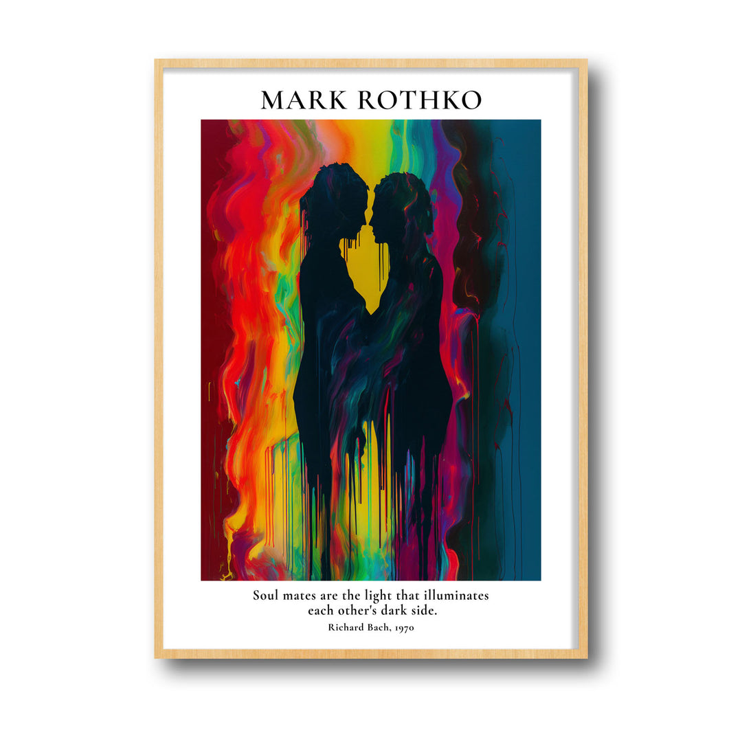 Unique soul-mates-mark-rothko- Beautiful framed art print available at Raremango