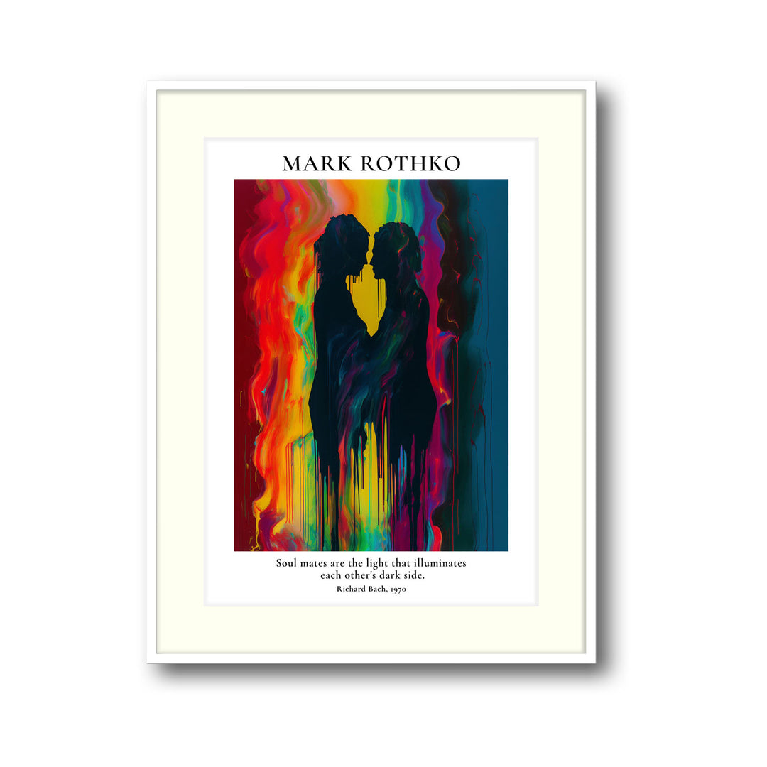 Unique soul-mates-mark-rothko- Beautiful framed art print available at Raremango